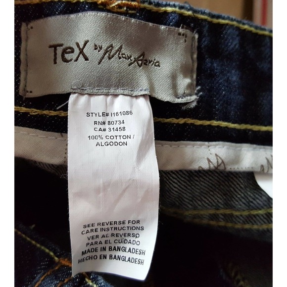 Tex by Max Azria Jeans Women's Size 10 Boot Cut - Picture 8 of 10